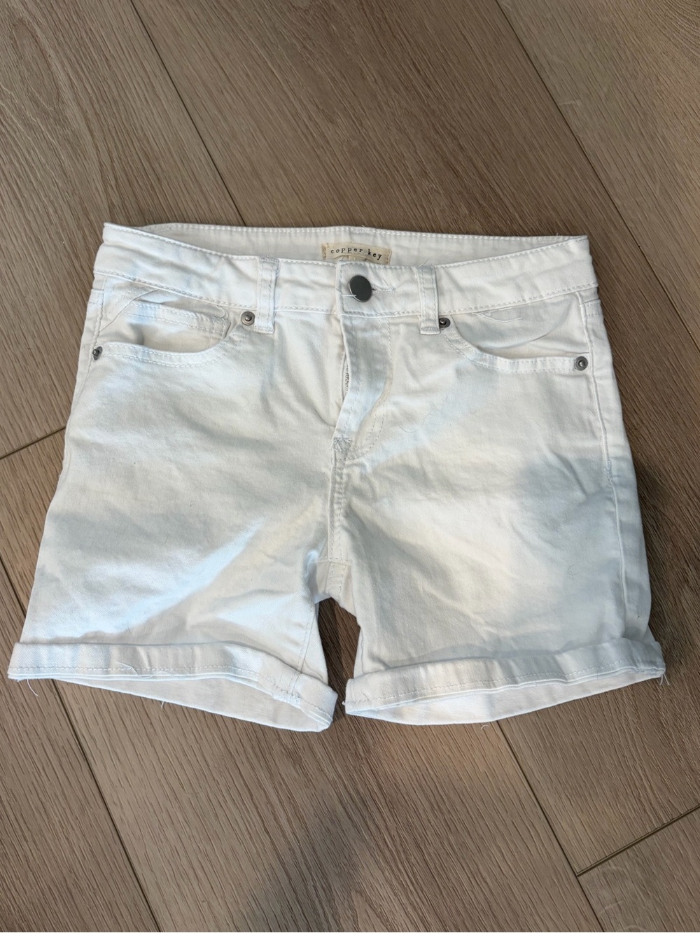 Copper Key Kids Rolled-Hem Denim Shorts